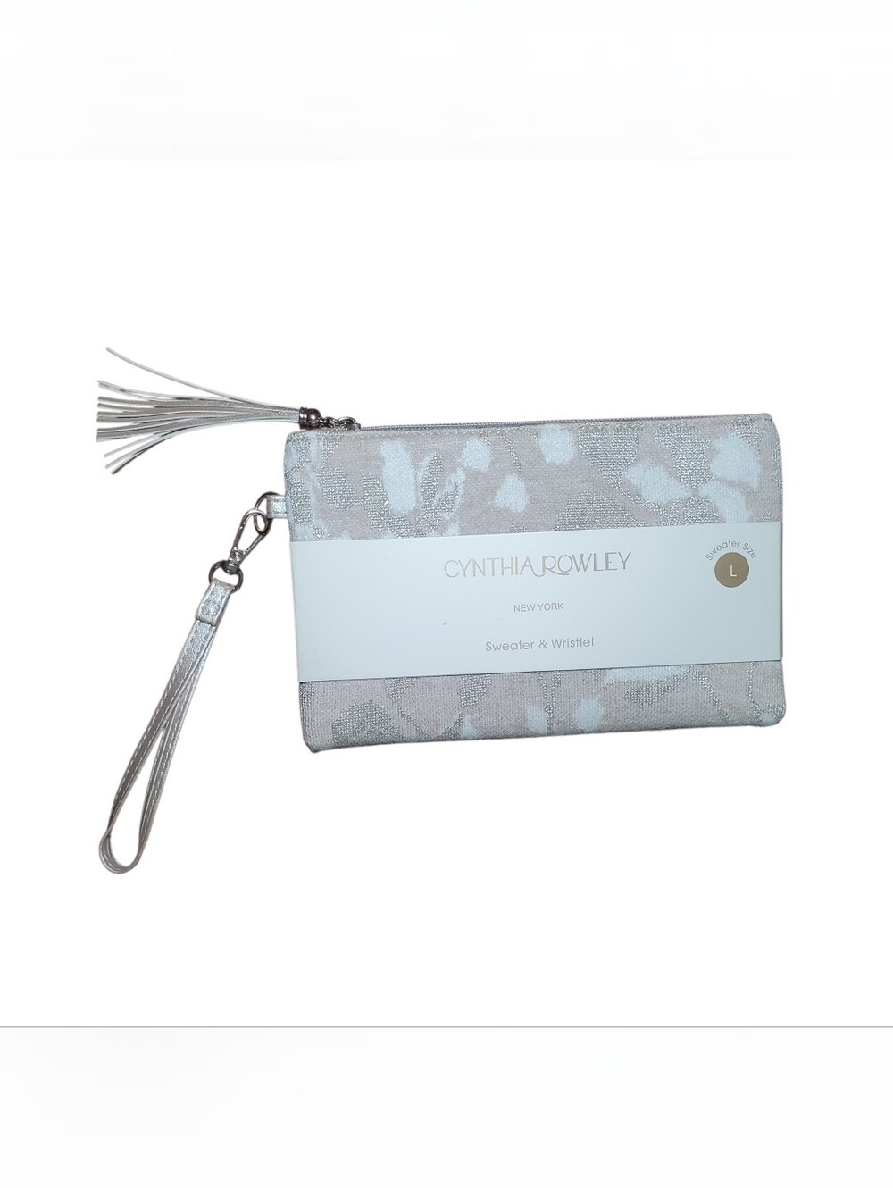 Cynthia Rowley Metallic Champagne Knit Wristlet